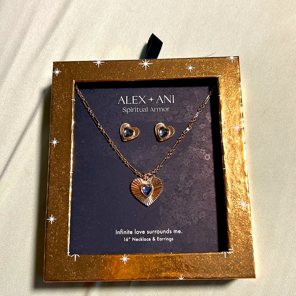 Alex and Ani spiritual armor heart set